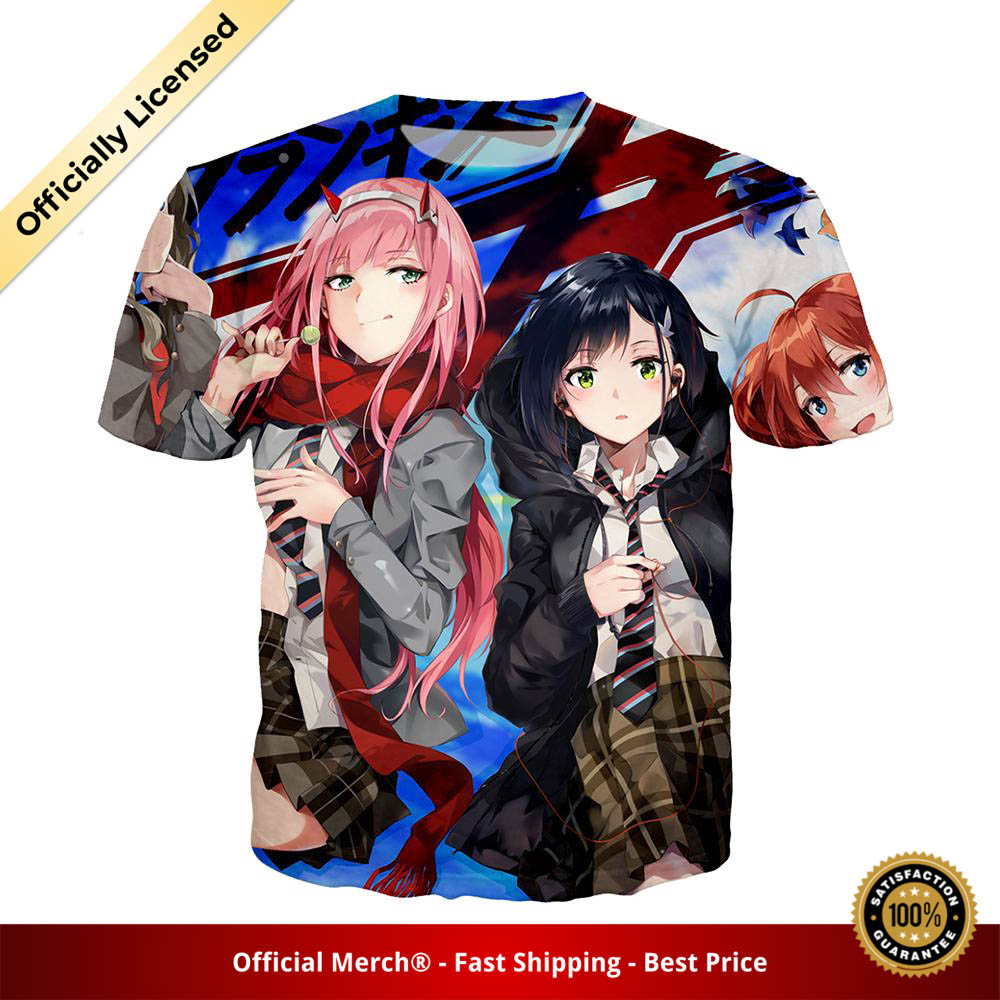 Darling in the Franxx Shirt Zero Two, Ichigo and Pilots 3D All Over Print