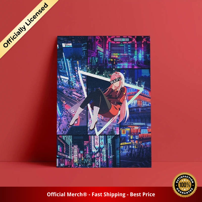 Darling In The Franxx Poster - Zero Two City Night Poster HD Canvas