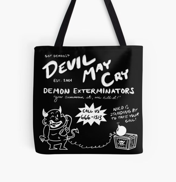 Devil May Cry, at your service! All Over Print Tote Bag RB2112 product Offical devil may cry Merch