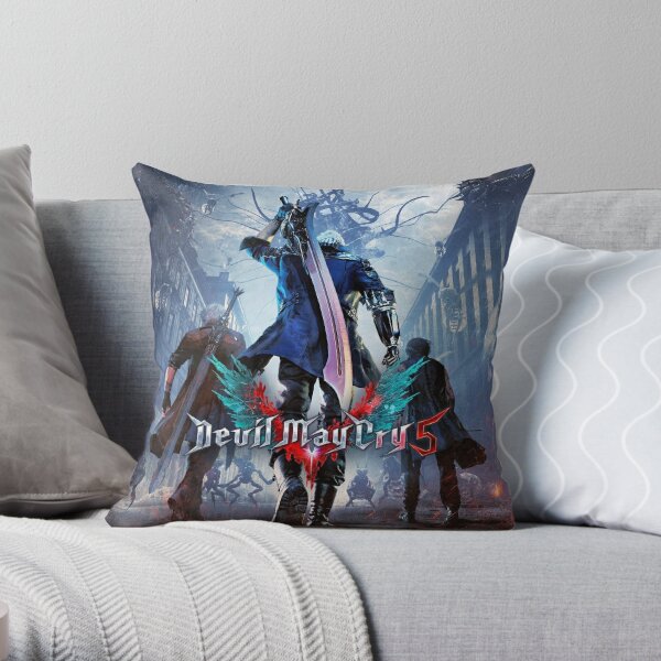 Devil May Cry 5 Designs Throw Pillow RB2112 product Offical devil may cry Merch