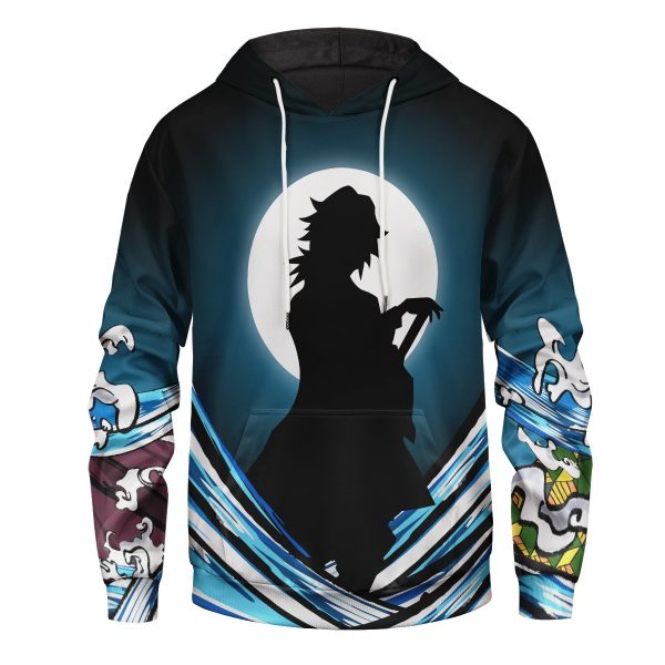 Giyu Water Style Unisex Pullover Hoodie Official Demon Slayer Merch
