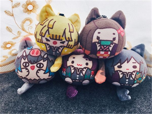 Takerlama Demon Slayer Plush Anime Plushie Stuffed Doll Toy Pendant Kamado Tanjirou Tomioka Giyuu Keychain Desk - Demon Slayer Shop