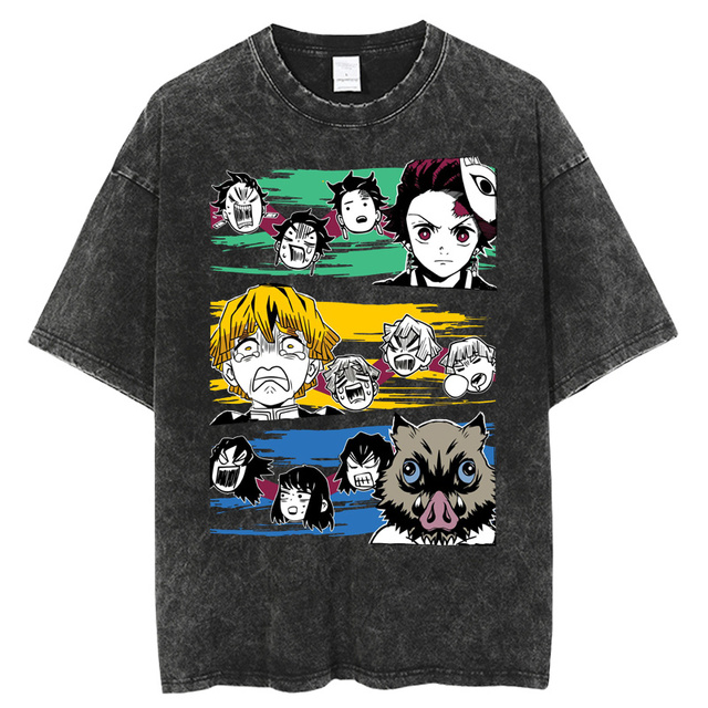 Demon Slayer T Shirt Anime Washed T shirt Kimetsu No Yaiba Graphic Vintage Tshirts Summer Funny 640x640 17 - Demon Slayer Shop