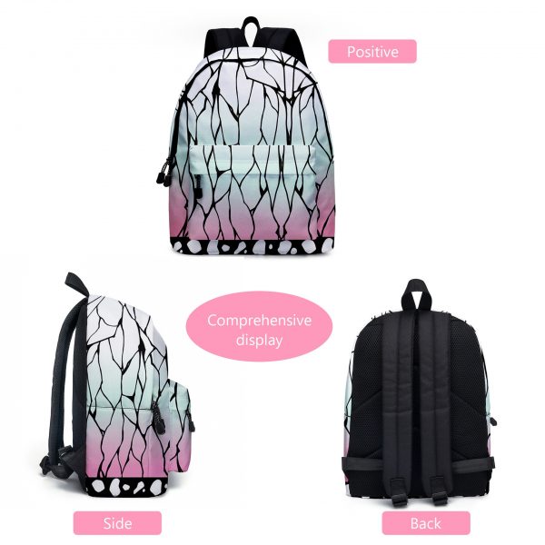 NEW Demon Slayer Kochou Shinobu Backpack schoolbag Bag Model student set Gift 1 - Demon Slayer Shop