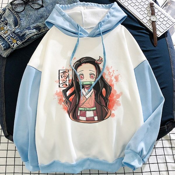demon slayer anime hoodie nezuko graphic pullover harajuku kawaii hoodies anime itself tops winter aesthetic sweatshirt 2 - Demon Slayer Shop