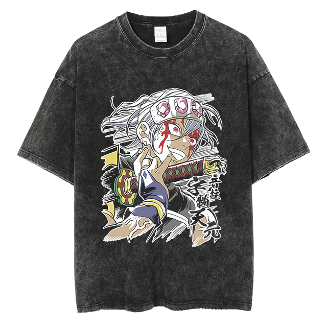 Demon Slayer T Shirt Anime Washed T shirt Kimetsu No Yaiba Graphic Vintage Tshirts Summer Funny 640x640 22 - Demon Slayer Shop