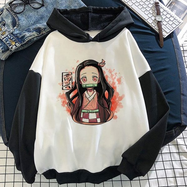 demon slayer anime hoodie nezuko graphic pullover harajuku kawaii hoodies anime itself tops winter aesthetic sweatshirt 4 - Demon Slayer Shop