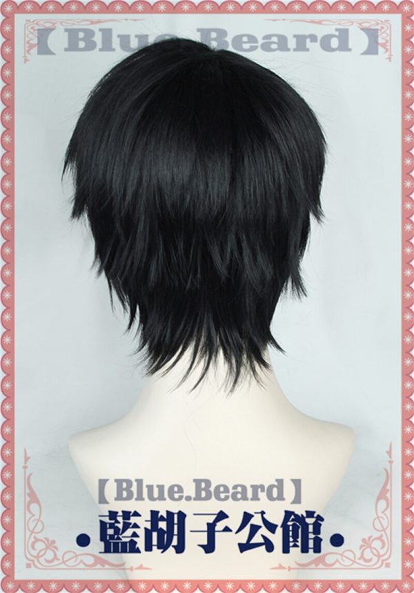 Anime Chainsaw Man Kishibe Cosplay Wig Heat Resistant Synthetic Short Black Wig Hair Hallowen Party Wig 3 - Demon Slayer Shop