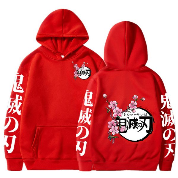 Demon Slayer Anime Graphics Print Hoodie Long Sleeve Pullovers Casual Fashion Tops Unisex Clothes Kimetsu No 1 - Demon Slayer Shop