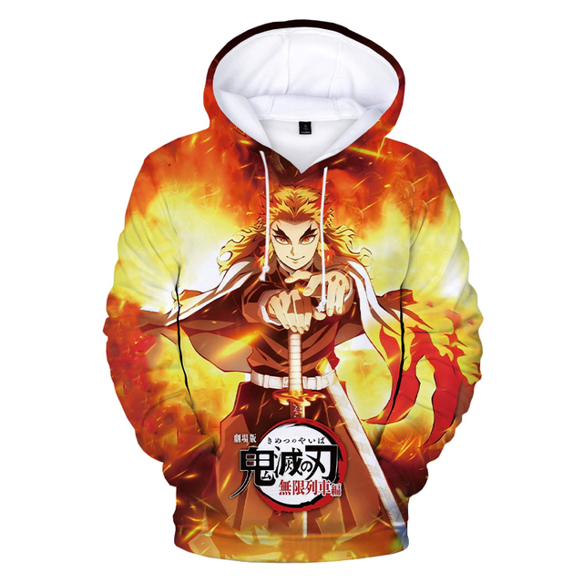 2023 Kimetsu No Yaiba Demon Slayer Men Women Sweatshirts 3D Printed Casual Boy Girl Kids - Demon Slayer Shop