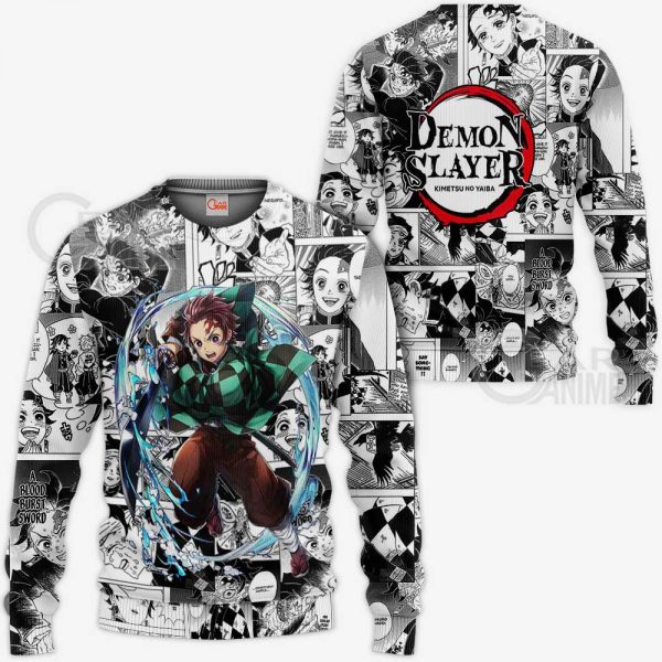 tanjiro kamado demon slayer anime mix manga hoodie shirt gearanime 2 - Demon Slayer Shop