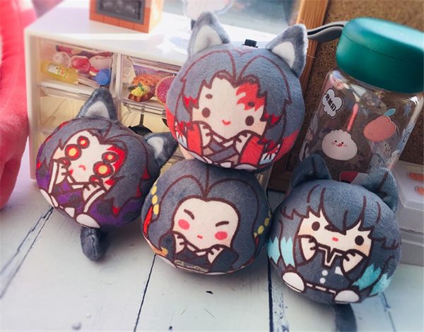 Takerlama Demon Slayer Plush Anime Plushie Stuffed Doll Toy Pendant Kamado Tanjirou Tomioka Giyuu Keychain Desk 1 - Demon Slayer Shop