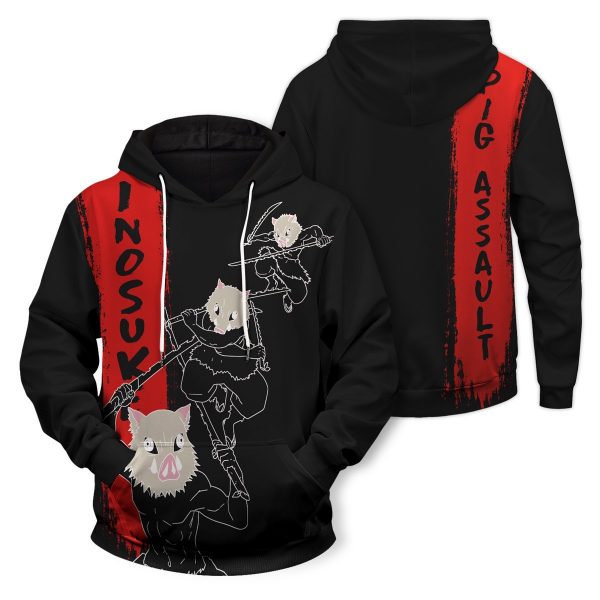 Inosuke Hashibira Unisex Pullover Hoodie Official Demon Slayer Merch