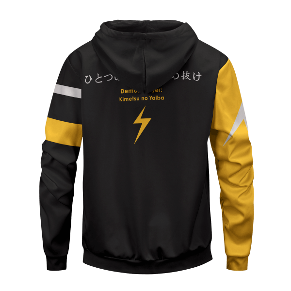 Thunder Zenitsu Unisex Zipped Hoodie Official Demon Slayer Merch
