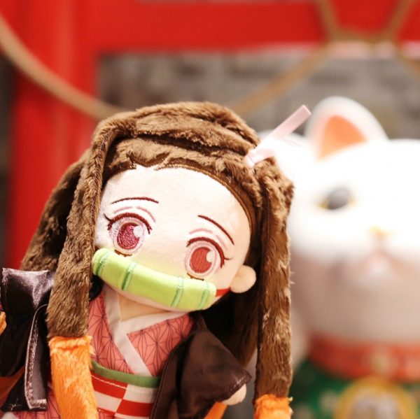 Nezuko Plush Demon Slayer With 20cm Doll Clothes 9 23cm Nezuko Kamado Plushie Doll Japanese Kimono 2 - Demon Slayer Shop