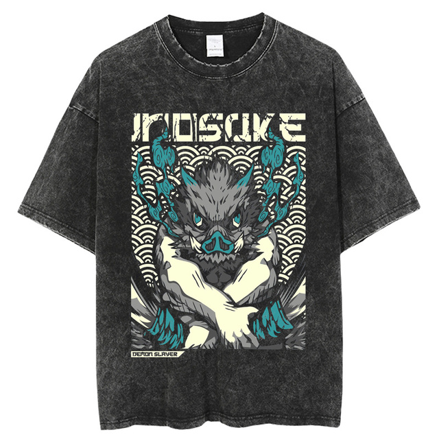 Demon Slayer T Shirt Anime Washed T shirt Kimetsu No Yaiba Graphic Vintage Tshirts Summer Funny 640x640 12 - Demon Slayer Shop
