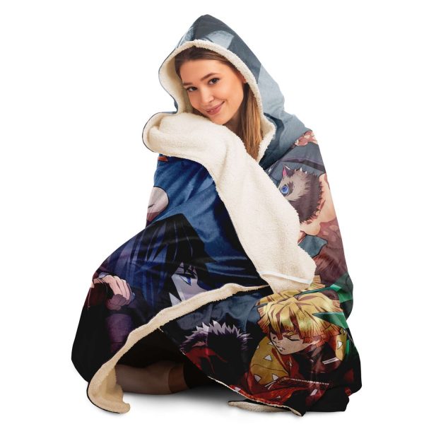 422cb833a4a20d54edc3b8476709a55a hoodedBlanket view7 - Demon Slayer Shop