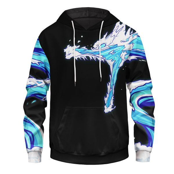 Tanjiro Water Style Unisex Pullover Hoodie Official Demon Slayer Merch