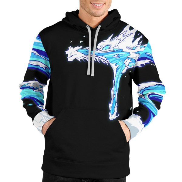 Tanjiro Water Style Unisex Pullover Hoodie Official Demon Slayer Merch