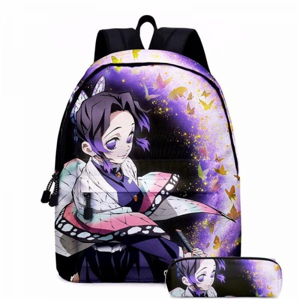 Demon Slayer Kimetsu No Yaiba Cosplay Schoolgirl Schoolbag Anime Backpack Nezuko Tanjirou Canvas Bag Backpack Gifts 4 - Demon Slayer Shop