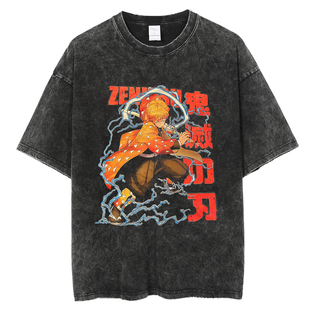 Demon Slayer T Shirt Anime Washed T shirt Kimetsu No Yaiba Graphic Vintage Tshirts Summer Funny 640x640 19 - Demon Slayer Shop