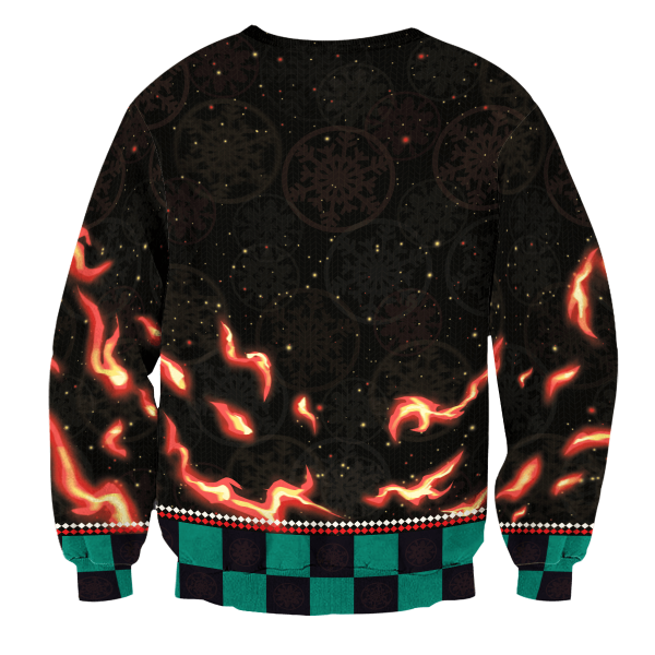 Dance Of The Fire God Unisex Wool Sweater Official Demon Slayer Merch