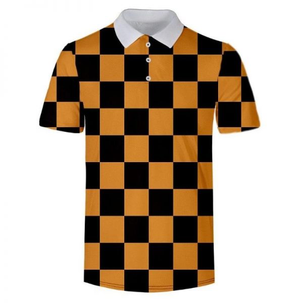 Demon Slayer Polo Shirt  Tanjuro Pattern XS Official Demon Slayer Merch