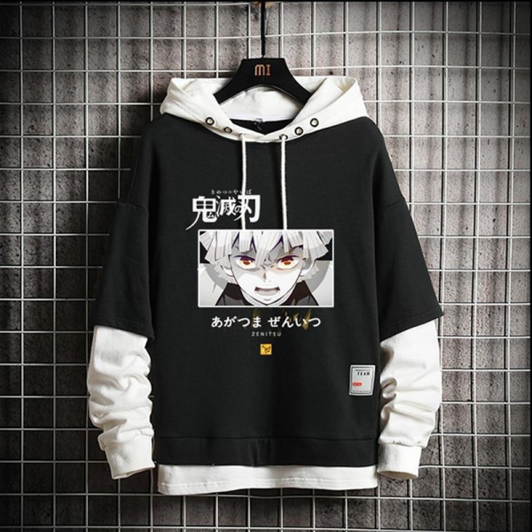 Kimetsu no Yaiba Hoodie Zenitsu's Will Official Merchandise | Demon ...