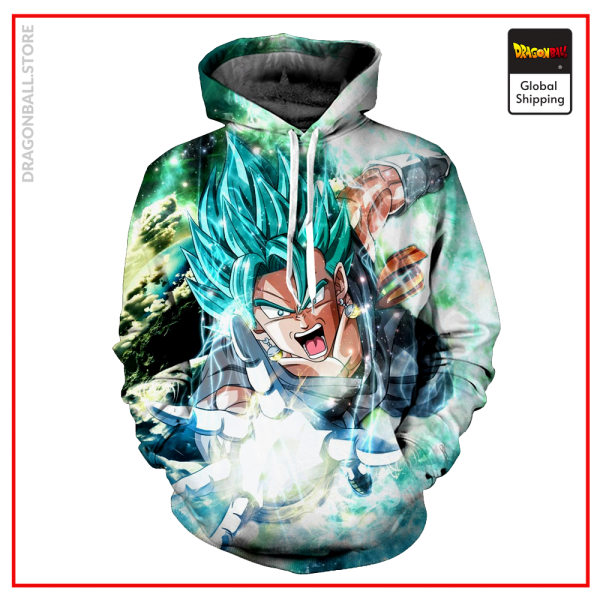 SSGSS Vegito Attack Hoodie DBM2806 S Official Dragon Ball Merch