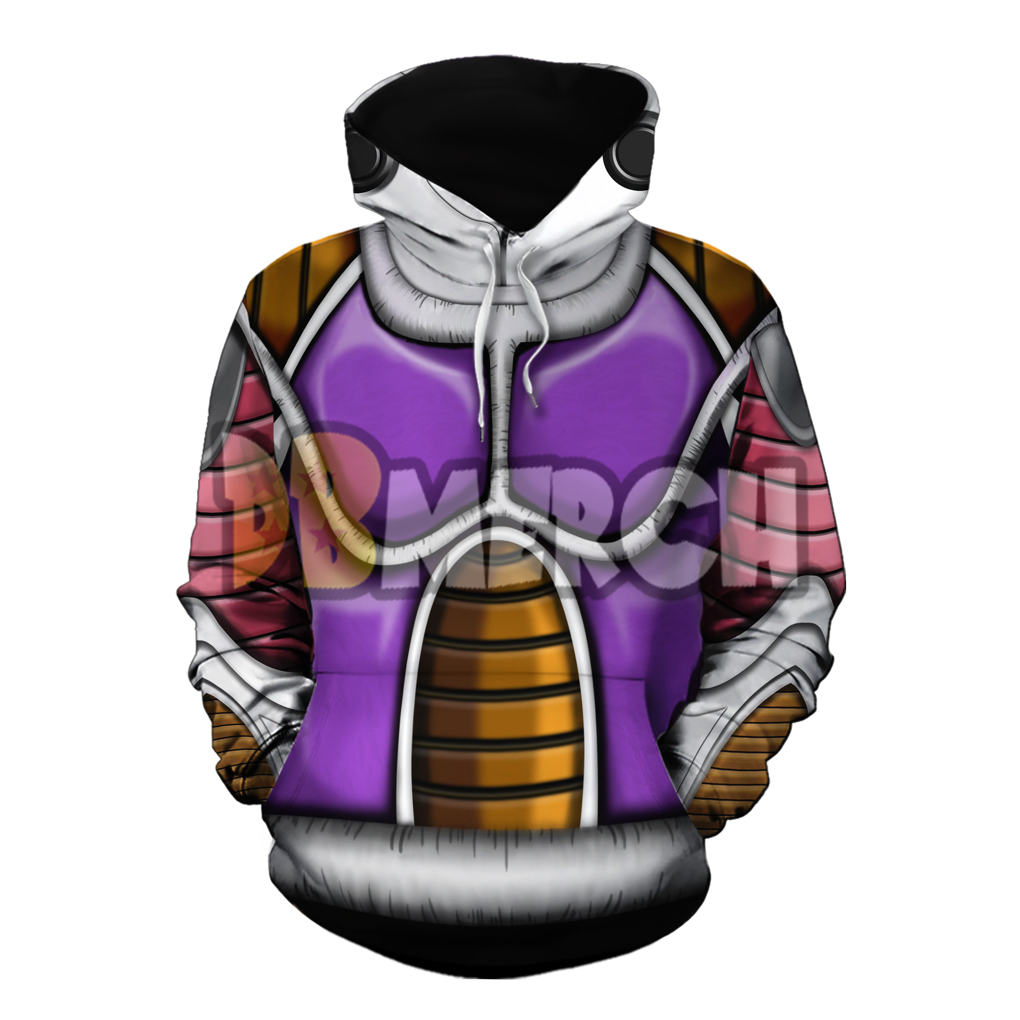 Dragon Ball Hoodies Base Frieza Armor Hoodie DBM2806 » Dragon Ball Store