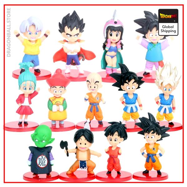 DBZ Son Goku Trunks Vegeta Bulma Upa Action Figures Kulilin Pan Piccolo Chichi Anime Figurines Kids 1 - Dragon Ball Store