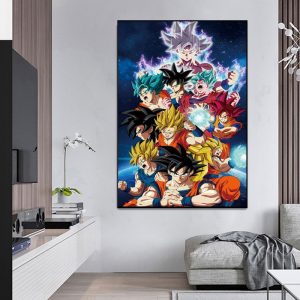 Dragon Ball Z Wall Art Goku Anime Wall Decor