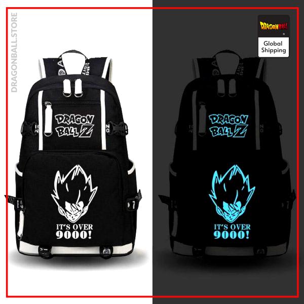 Dragon Ball Z Backpack Over 9000 Fluorescent Default Title Official Dragon Ball Z Merch