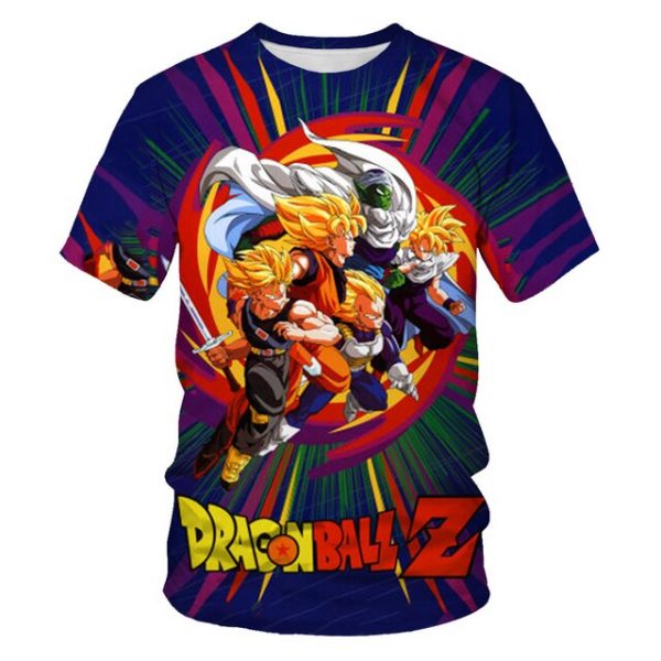 Dragon Ball Z T Shirt Summer Fashion Japanese Anime Wukong 3d Print Tshirt Men O Neck 12.jpg 640x640 12 - Dragon Ball Store