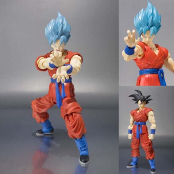 Dragon Ball Z Son Goku Action Figure Super Saiyan Blue Hair Model Toys 2 - Dragon Ball Store
