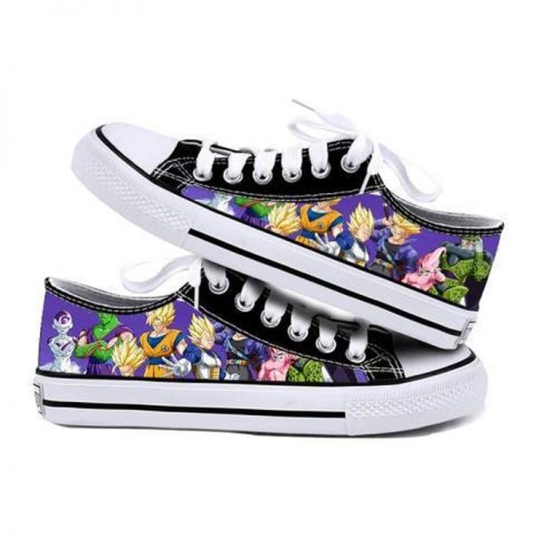 Anime Son Goku Kakarotto Saiyan Canvas Sneakers Low Top Casual Shoes for Kids Youth 2 - Dragon Ball Store