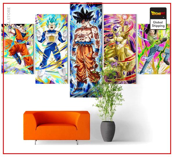 Wall Art Canvas Dragon Ball Super  Team Universe 7 Small / Without frame Official Dragon Ball Z Merch