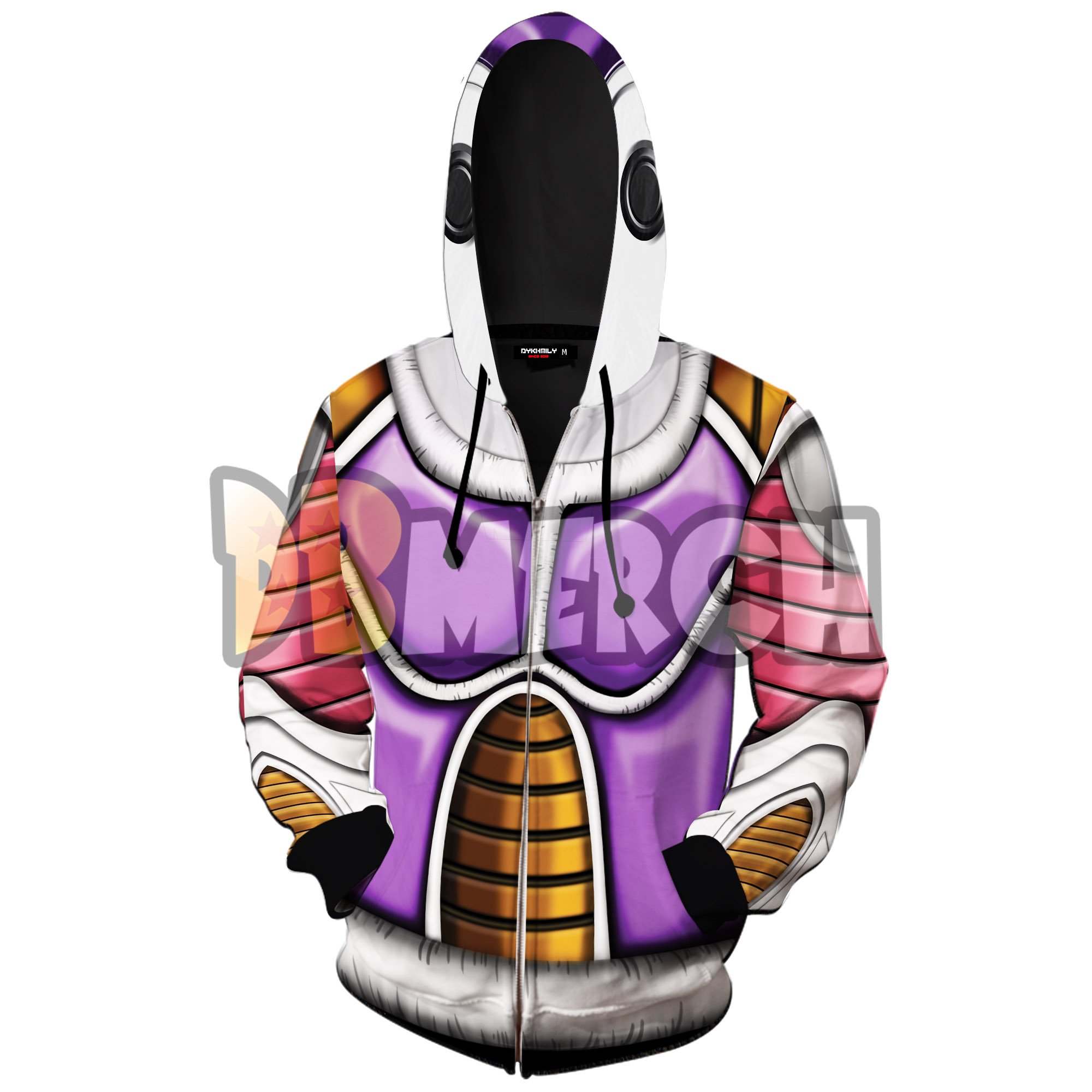Dragon Ball Zipper Hoodies Base Frieza Armor Zipper Hoodie DBM2806