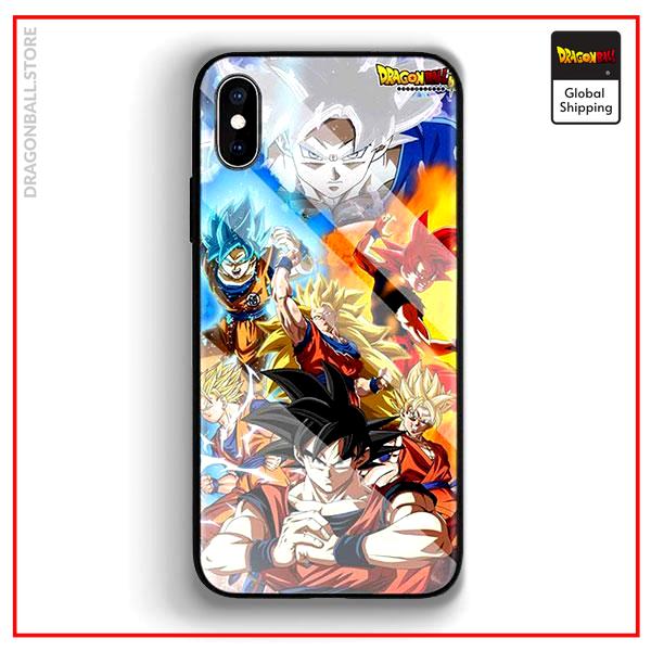 DBS iPhone Evolution Case (Tempered Glass) iPhone 6 & 6S Official Dragon Ball Z Merch