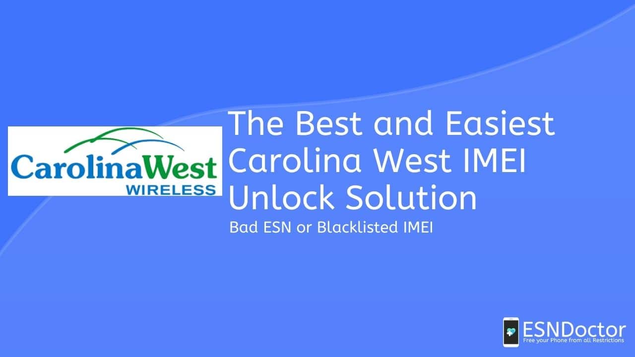 Carolina West Wireless ESNDoctor