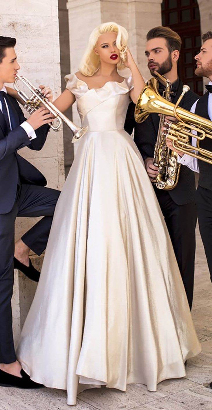 Katie Wedding Dress in Shade of White