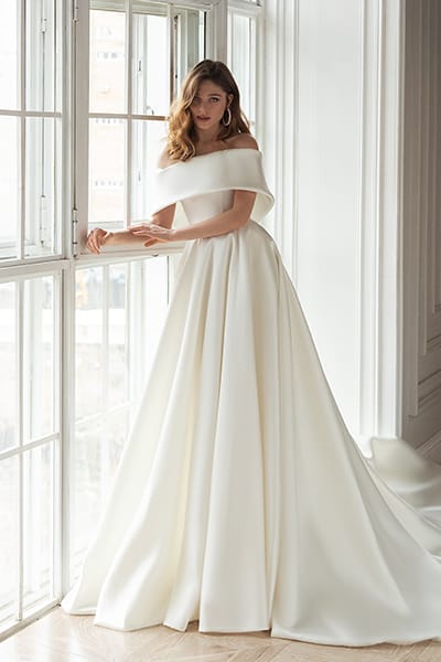 dana simple dress bridal