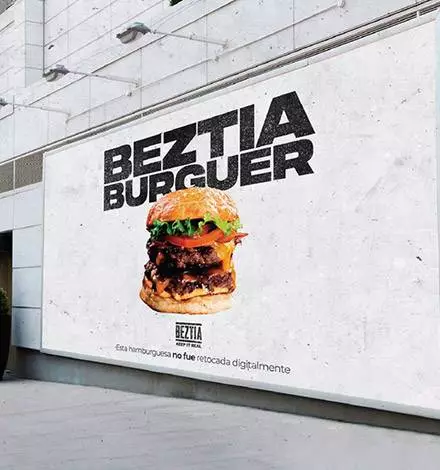 hamburguesa para publicidad