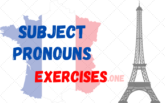 French Subject Pronouns Exercises