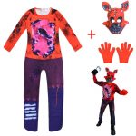 Five Nights Freddy Bear Cosplay Costume with Mask Boys Girls Bodysuit Halloween Fancy Jumpsuits 3 - FNAF Plush