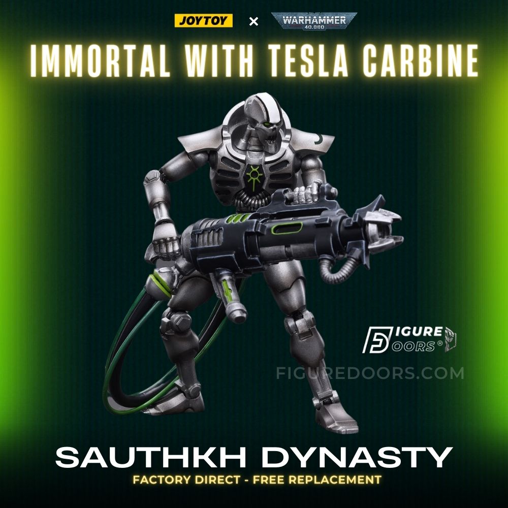 JoyToy Warhammer 40K Necrons Sautekh Dynasty Immortal with Tesla Carbine »  Joytoy Figure