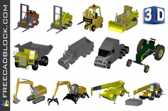3D Work vehicles