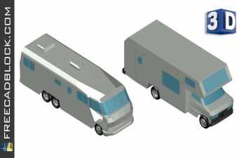 3D caravans and campers