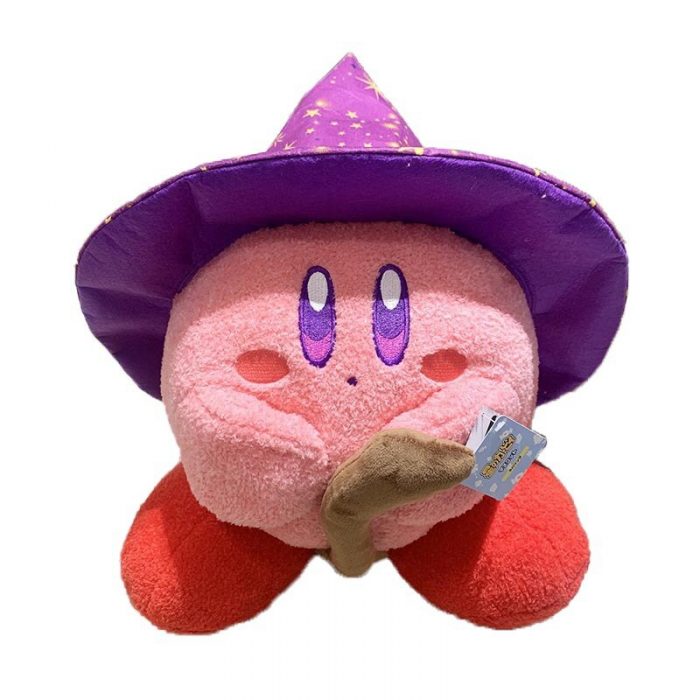 The New Kawaill Anime Star Kirby Magician Plush Toys Doll Kriby Two dimensional Cute Flying Broom 4 - Kirby Plush