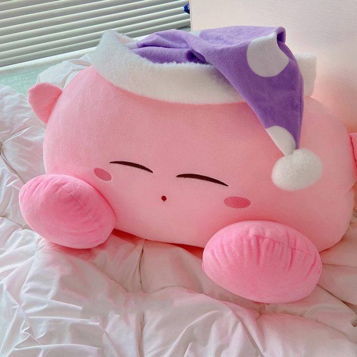 Anime Plush Toy Sleeping Kirbyed Plushies Stuffed Kirbyed doll With Nightcap Japanese Style Pillow Soft Gift 4 - Kirby Plush